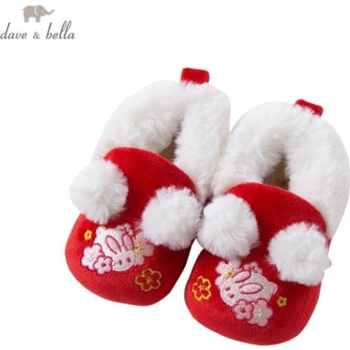 DBM15521 Dave Bella winter baby girls fashion cartoon first walkers new born shoes
