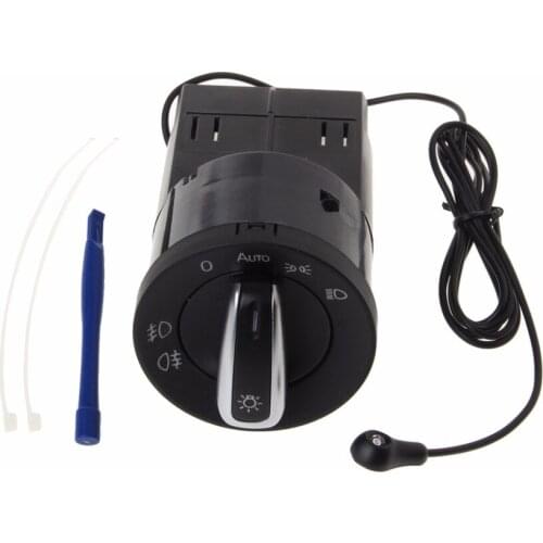 Auto Headlight Chrome Switch Plug For Golf 4Jetta MK4 Passat B5