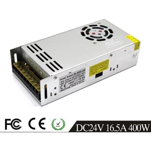 Single Output DC24V 15A 360W 16.5A 400W Switching Power Supply Transformer 110V 220V AC to DC24V SMPS for Led Light 3D Printer
