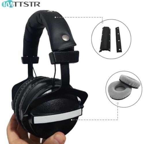 IMTTSTR Universal Replacement EarPads Headband for Superlux HD660 HD330 HD669 HD 330 660 669 Earphones Cushion Bumper Cover