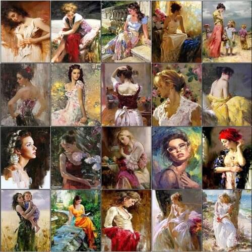Full square embroidery cuadros 5d diamond painting kit set Woman color Wedding dress complet Cross stitch dirll drawing mosaic