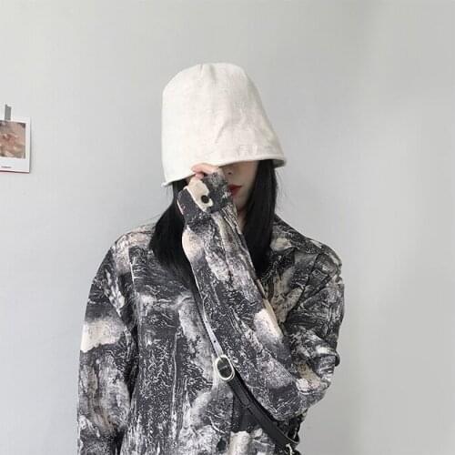 Tushu/Not To Pick Anyone ~ Summer Thin Style 6-flap Fisherman Hat Female Japanese Art Retro Sunshading and Washbasin Hat Hats