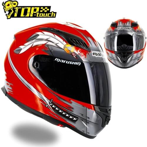 MARUSHIN Full Face Motorcycle Helmet Fiberglass Casco Moto Anti-Fog Casque Moto Women Men Motocross Helmet With 3C Certification