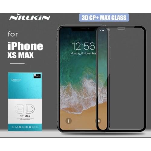 Nillkin for iPhone XS MAX Glass CP+ Max 3D Full Cover Tempered Glass Safety Protective Screen Protector for iPhone XS MAX GLASS