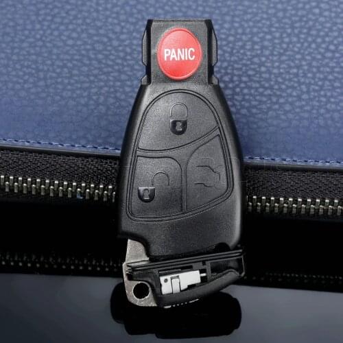 Yetaha New Replacement Remote Keyless Entry Fob Battery Clip Key Insert Case Shell For Mercedes Benz C230 E C R CL GL SL CLK SLK