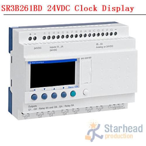 NEW or Used Original Zelio Logic SR3 B261BD SR3B261BD Smart Relay Module for Schneider PLC with Clock LCD Panel 054998