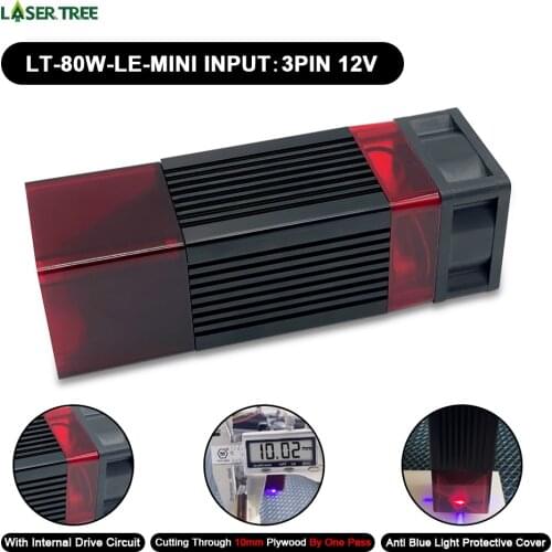 New 80W Laser Module Laser Head 450nm Blue Laser for Laser Engraving Machine Engraving and Cutting