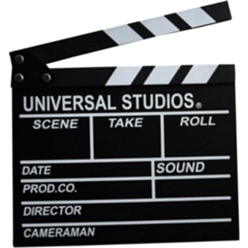 Vintage Wood Director Movie Clapboard Film Clapperboard Studio Clapboard Party Ornaments for Home Office Cafe Decor