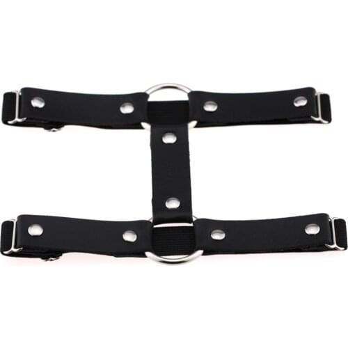 Sexy Leg Garter Wraps for raves goth leg chain Adjustable Elastice 2 Rows Punk Harness jewelry Gothic Accessories