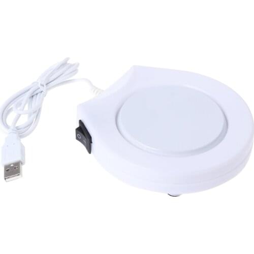 Portable USB Electric Powered Drink Cup Warmer Pad Plate For Office and Home Use A6HB