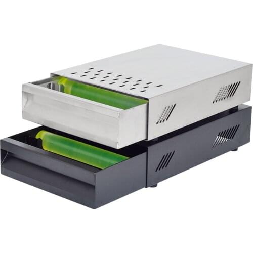 Professional Stainless Steel Coffee Espresso Grounds Residue Knock Box Drawer Style for Barista Coffee Bar Grounds Container