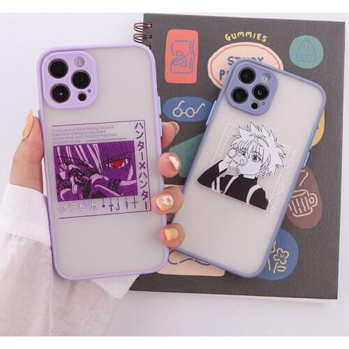 Claro de Hunter X Hunter Funda para teléfono para iPhone 11 12 Pro Max X XR XS Max 7 8 SE 2020 Killua Zoldyck Anime cubierta, Fu