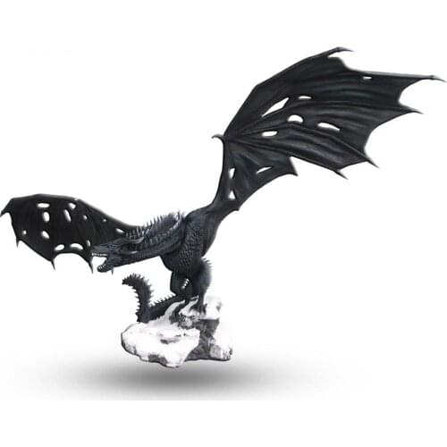 WAYLIKE Halloween Dragon Prop Big And Heavy Decorations Prop Resin Prop Put In The House For Halloween Party