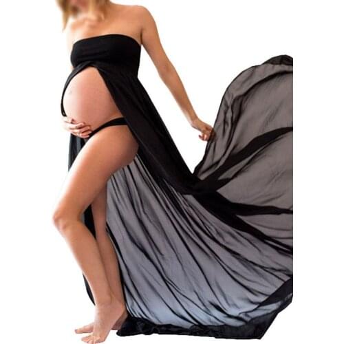 Chiffon Pregnancy Dress Photography Props Maternity Dresses For Photo Shoot Maxi Gown Dresses For Pregnant Women Clothes 2019