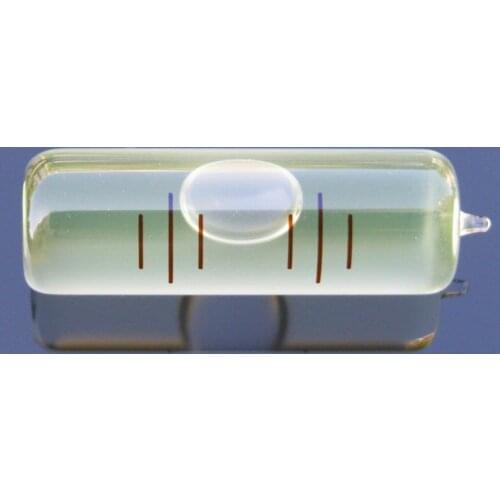 QASE 10*33MM Glass Level Bubble High Quality Yellow Vial Level Mearsurement Equipment 30"/2mm