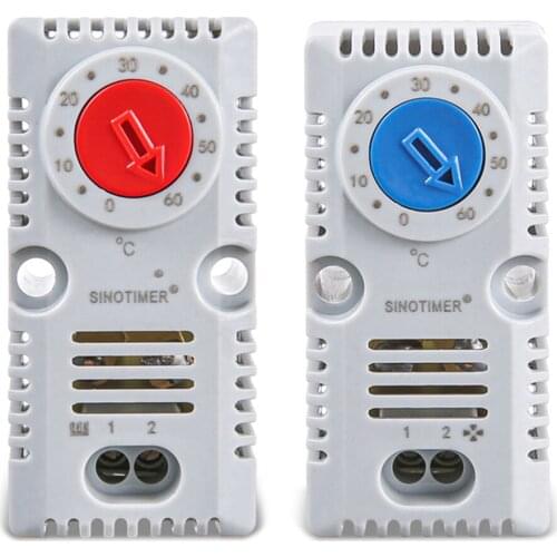 Cabinet Thermostat 0-60 Degree Temperature Controller Normally Open/Closed Compact Mechanical Thermoregulator