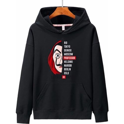 La Casa De Papel 3D Printed Hooded Sweatshirts TV Series Pullovers Men Women Fashion Hoodie Casual House of Paper Hoody Hoodies