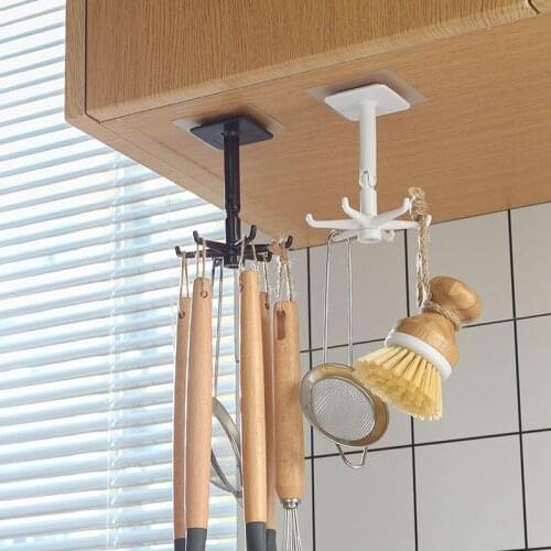 Universal Hooks Punch-free Non-marking Stickers Kitchen Can Be Rotated 360 Degrees Oversized Weighing Hook Home and Bar Storage