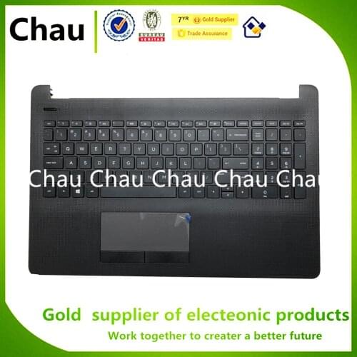 New For HP 15-BS 15-CD 15-BS015DX TPN-C129 TPN-C130 250 255 256 G6 PK132043A00 US keyboard Palmrest Upper Cover No touchpad