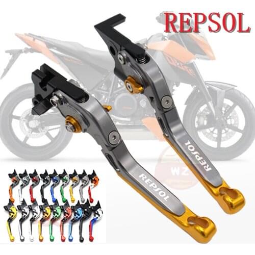 For HONDA CBR250R CBR300R CB300F CBR500R CB500F CB500X CB190R CB190X Motorcycle CNC Extendable Folding Brake Clutch Lever REPSOL