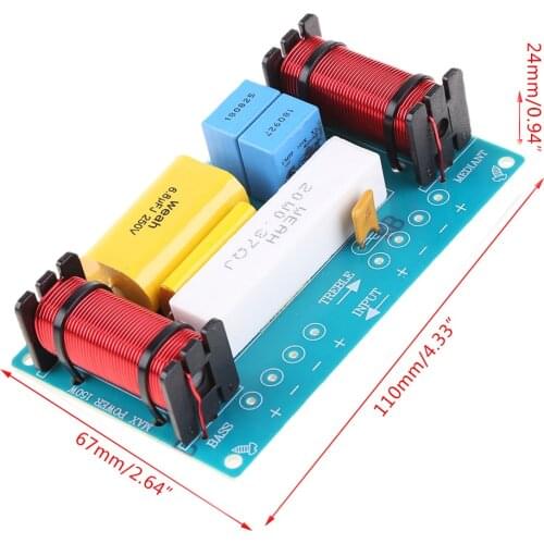 WEAH-338 3 Way 120W Speaker Frequency Divider Loudspeaker Crossover Filter 270B