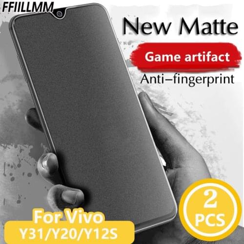 2Pcs/lot Matte Tempered Glass For Vivo Y31 Y30G Y20 Y20i Y19 Y17 Y15 Y12 Protector Film For Vivo Y31s Y20s Y12S Screen Protector