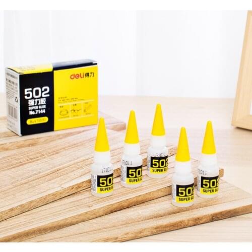 1Pcs Instant Quick-drying Cyanoacrylate Adhesive Strong Bond Fast Leather Rubber Metal 8g Office Supplies 502 Super Glue