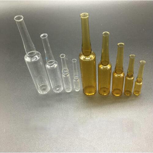 10pcs/lot 1/2/5/10/20ml (Bown/Transparent) Glass ampoule bottle The Medicament ampule vial