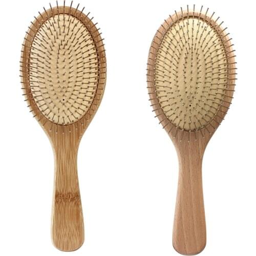 Salon Anti-static Airbag Comb Hair Brush Wooden Scalp Massage Hairdressing Hair Care Comb for Men Women