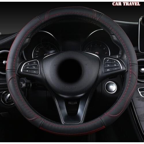 CAR TRAVEL Leather Car Steering Wheel Cover For BORGWARD BX5 BX6 BX7 BXI7