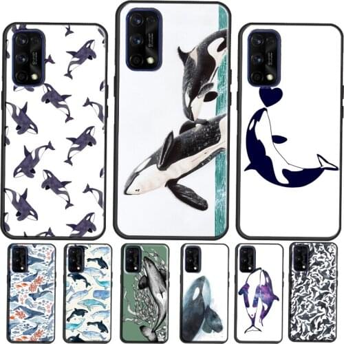 Orcas Whale Case For Realme C3 C11 C15 Q2 X7 6 7 Pro Cover For OnePlus Nord 6T 7T 8T 7 8 Pro Coque