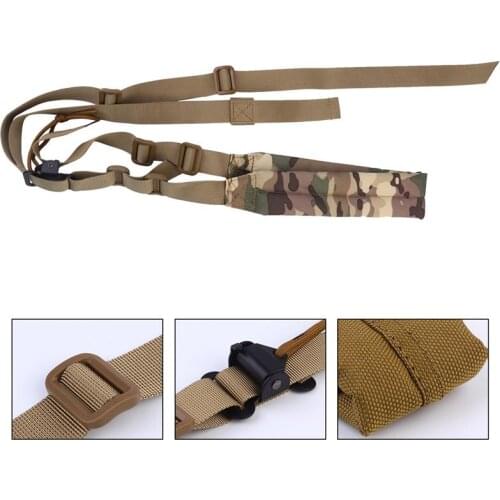 High Quality 2 Point Rifle Sling Adjustable Bungee Tactical Airsoft Gun Strap Paintball Gun Sling For Hunting 90-120cm