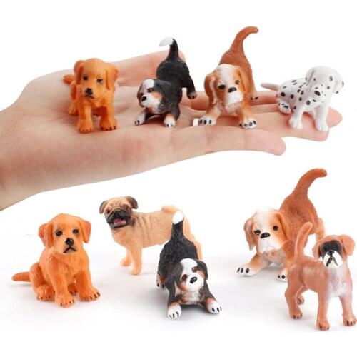 Display Mold Simulation Dog Design Exquisite Desktop Ornament PVC Decor Supplies for Home Craft Toys