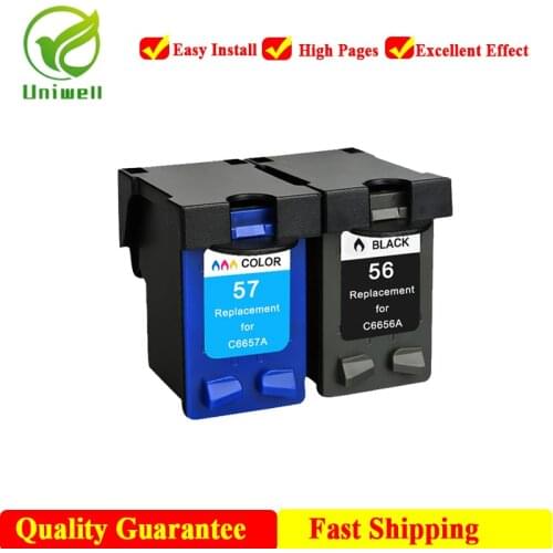 56XL 57XL Replacement Ink cartridge C6656A C6657A for HP 56 HP56 Deskjet 450 450cbi 450ci 450wbt F4140 F4180 5150 5550 printer