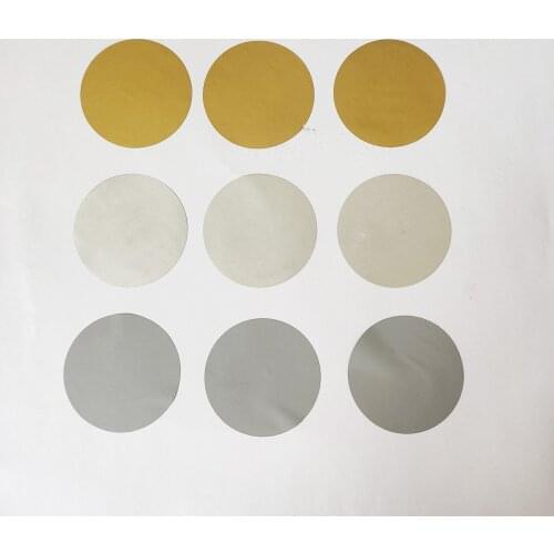 50PCS 1.5" Inch, 38mm Round Silver Adhesive SCRATCH OFF Stikers