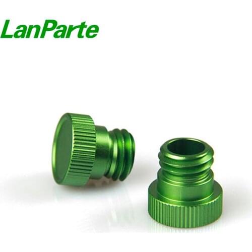 LanParte 15mm Aluminium Rod End Cap (PAIR)