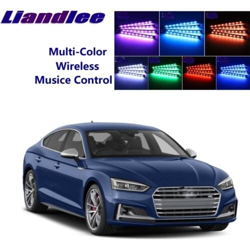 LiandLee Car Glow Interior Floor Decorative Atmosphere Seats Accent Ambient Neon light For LiandLee For Audi A3 S3 RS3 1996~2019