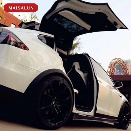 Suitable for Model Tesla x Carbon Fiber Front Lip Rear Shovel Side Skirt Tail Wing Wind Knife Small