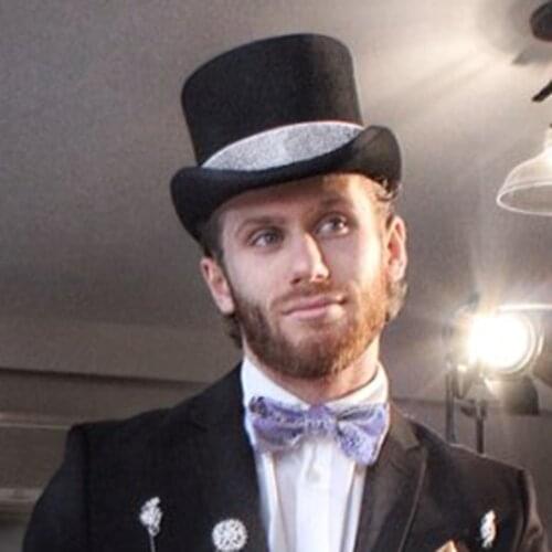 Fashion Men Top Hat 100% Wool Steampunk Hat Ivory Shower Hat Rhinestone Gala Hat Top Hat Tea Party Hat Size S M L XL