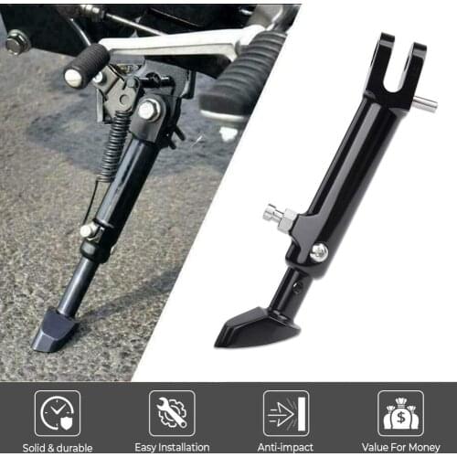 Moto Black CNC Aluminum Durable Adjustable Kickstand Side Foot Stand Bracket for 2018 & Up Kawasaki Z900RS Z 900 RS