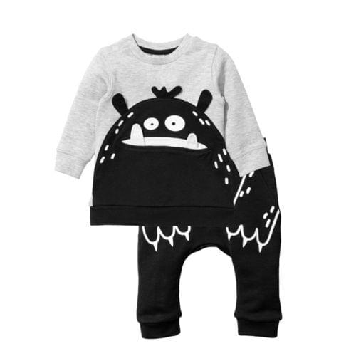 Newborn Baby Boy Girl Outfit Clothes Cartoon Long Sleeve Top +Pants 2PCS Leggings Size 0-3T