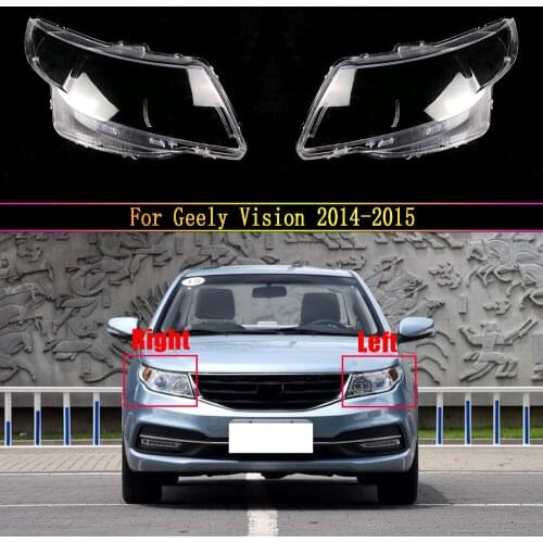 Car Front Headlamp Glass Lamp Transparent Lampshade Shell Headlight Cover For Geely Vision 2014 2015 Auto Light Housing Case