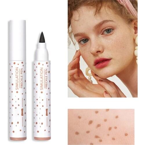 Lifelike Freckle Pen Natural Simulation Freckle Pen Color Waterproof Easy To Spot Dot Pen Eyeliner Pen