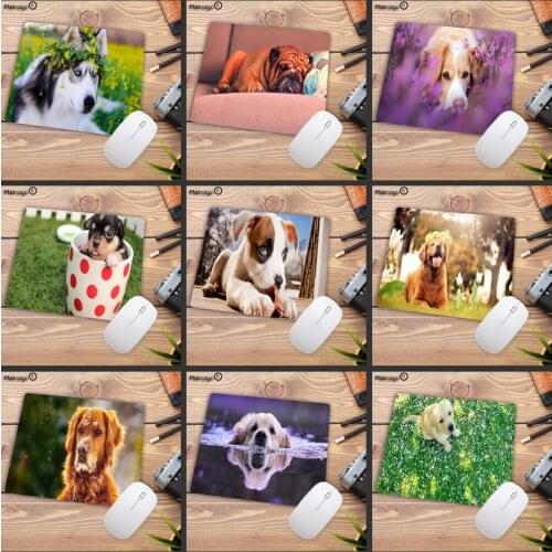 Mairuige Big Promotion Dog Animal Rubber Mouse Durable Desktop Mousepad Anime Soft Accessories Gaming Mouse Pad Deak Mat 22X18CM