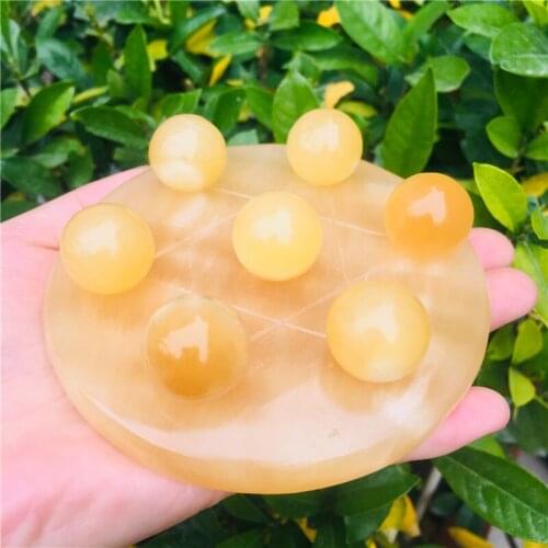 Seven star array of natural topaz Household furnishing articles Good luck town house to ward off bad luck