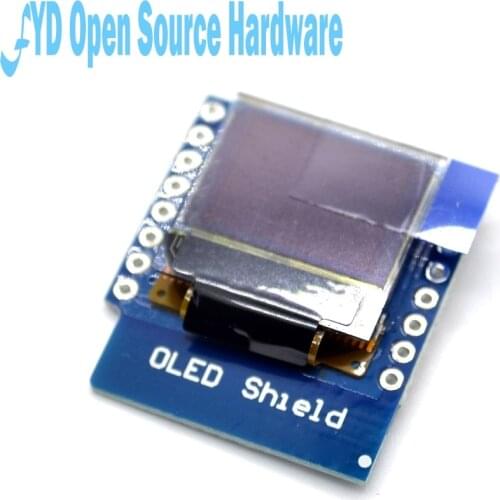 SSD1306 0.66" inch 64X48 IIC I2C OLED LED LCD Dispaly Shield for arduino