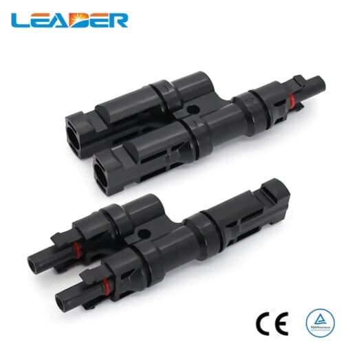 1Pair T Branch Parallel Solar Connector for Solar Panel Connection Branch Two PV Module Panel Connect Solar System