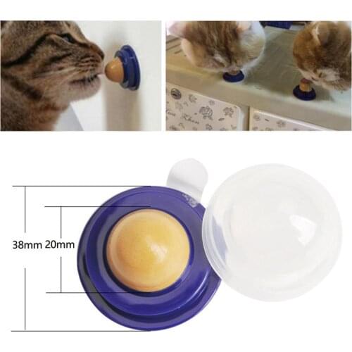 Healthy Cat Snacks Catnip Sugar Candy Licking Solid Nutrition Gel Energy Ball Toys for Cats Kittens Pet Suppliestoy Candy Fixed