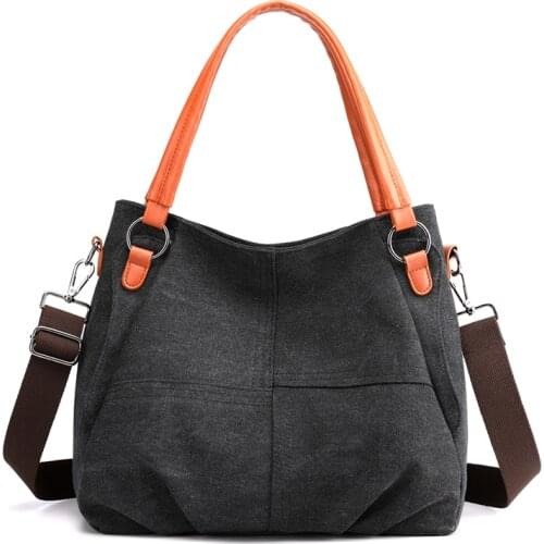 Women Canvas Shoulder Bag Handbags Crossbody Bag for Woman 2021 Tote Female Travel Lady Designer Shopper Bags