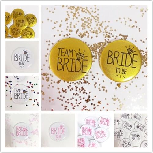 1Pcs Bride To Be Badge Hen Party Team Bride Bridesmaid Decoration Badge Bachelor Party Bride To Be Wedding Party Supplies